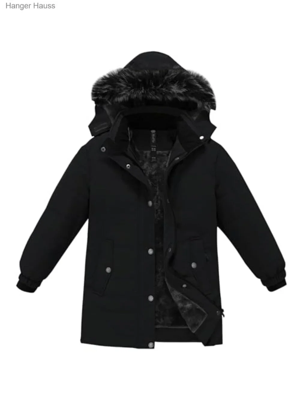 Girls Warm Fleece Lined Water Resistant Winter Coat Hooded Windbreaker